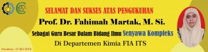 Pengukuhan Prof. Dr. FAHIMAH MARTAK, M. Si.